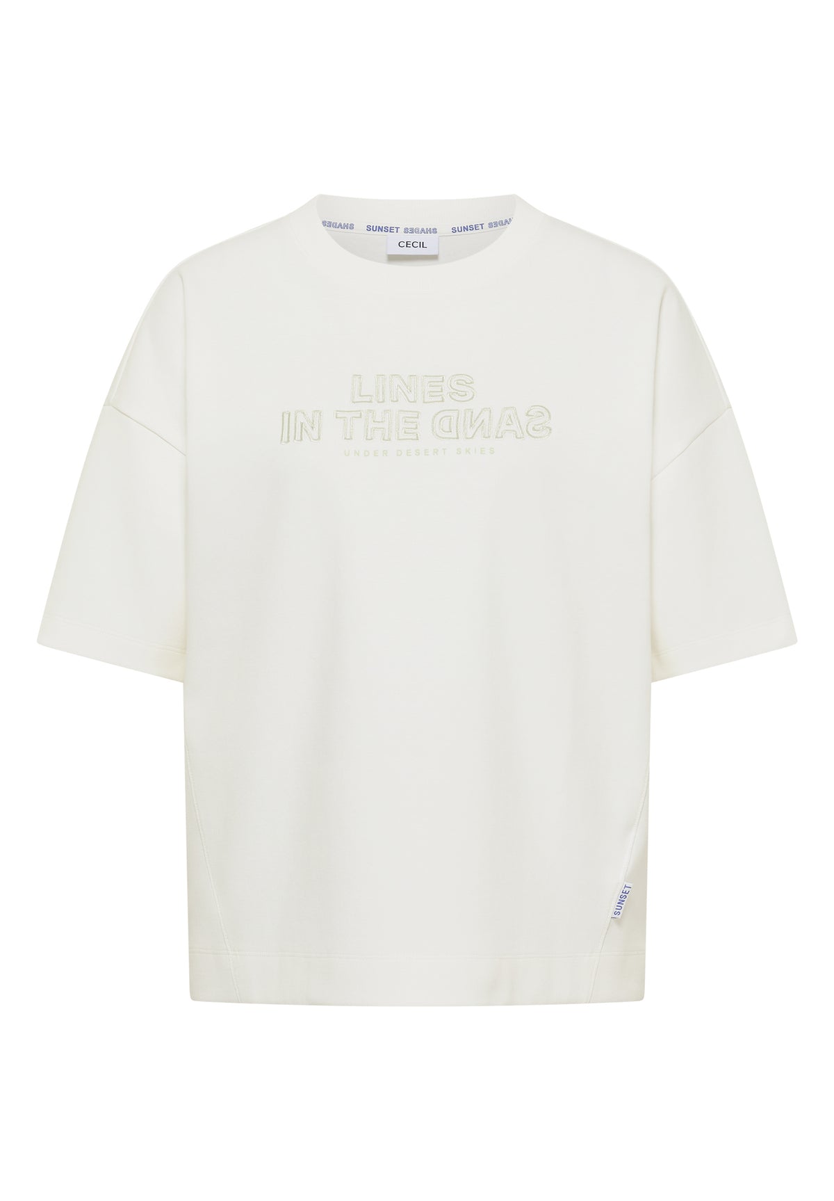 Kurzarm Sweatshirt mit Embroidery