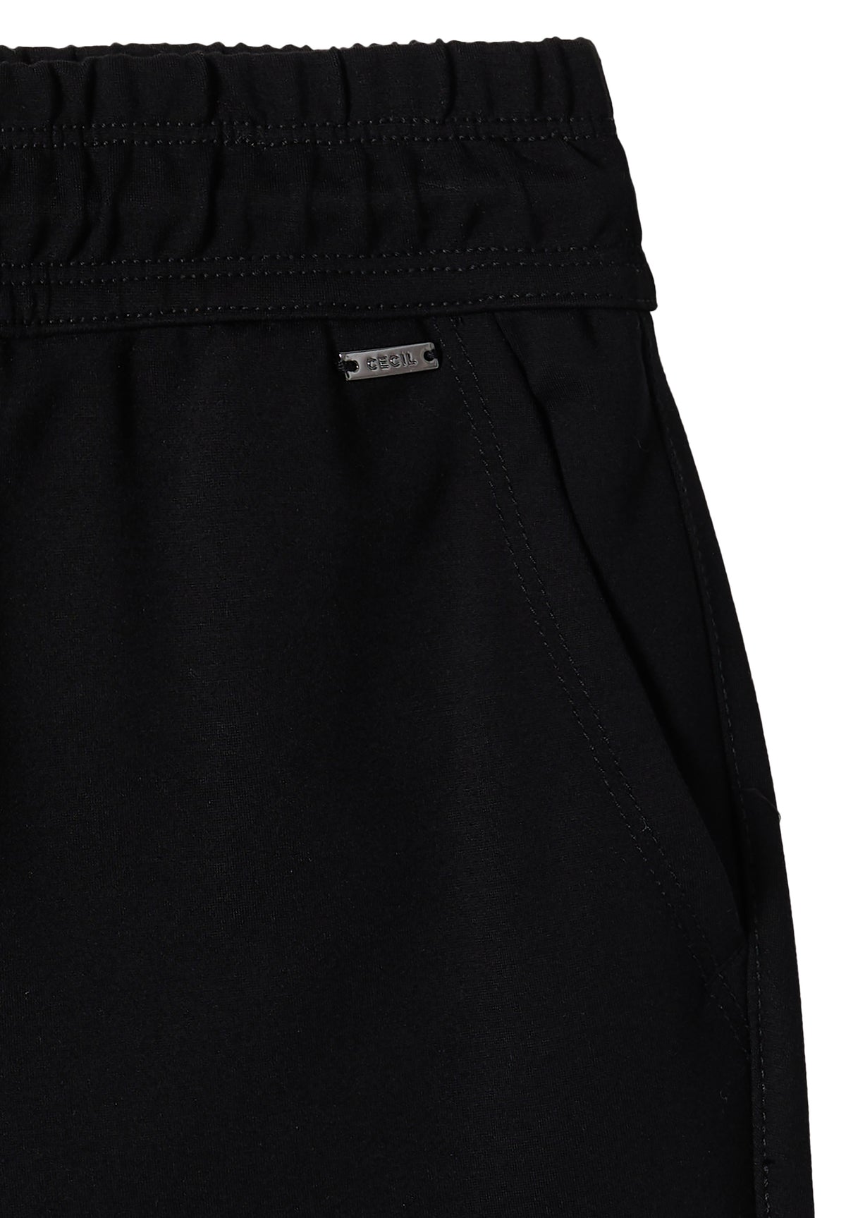 Mid Waist Slim Leg Hose im Casual Fit