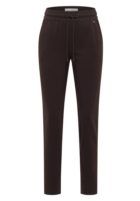 Mid Waist Slim Leg Hose im Casual Fit