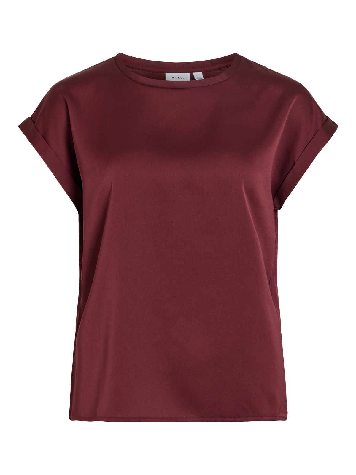 VIELLETTE S/S SATIN TOP - NOOS