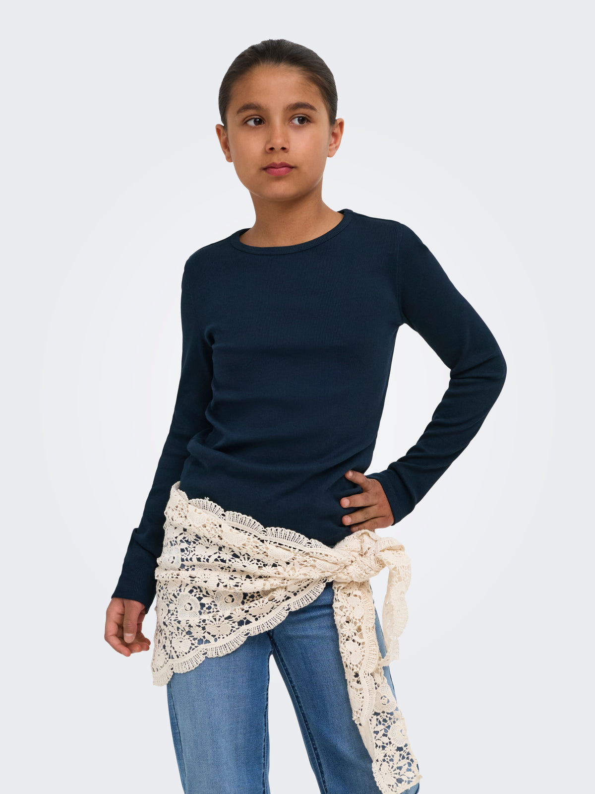 KOGLUCKY L/S O NECK TOP JRS NOOS