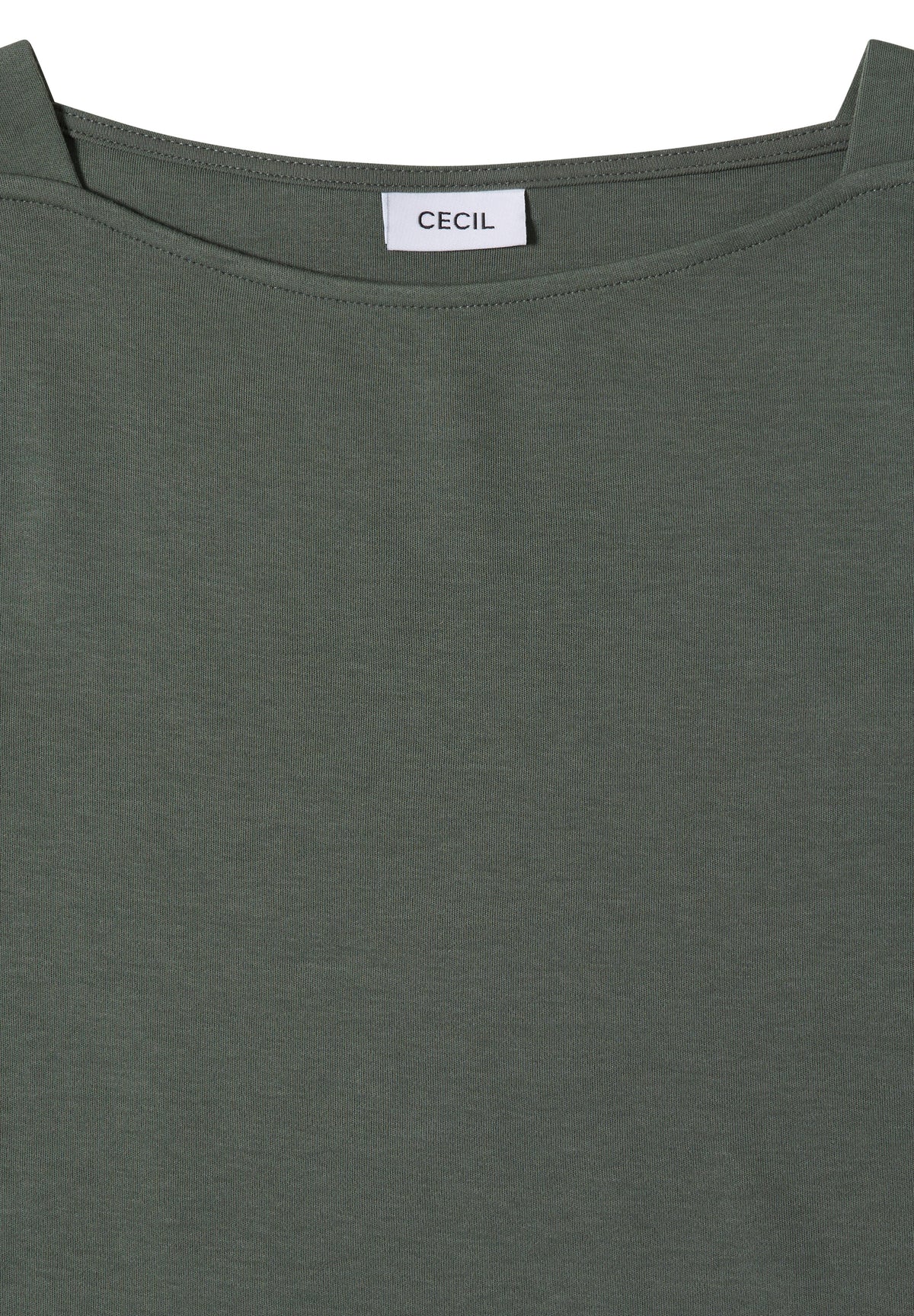 Basic Shirt mit U-Boot-Ausschnitt