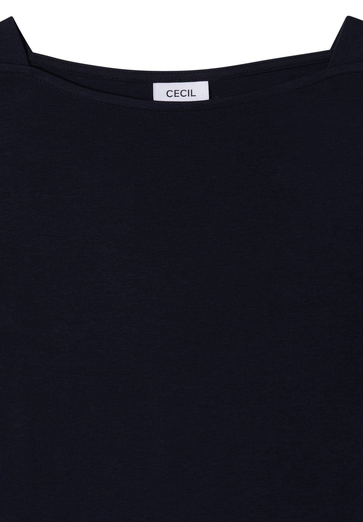 Basic Shirt mit U-Boot-Ausschnitt