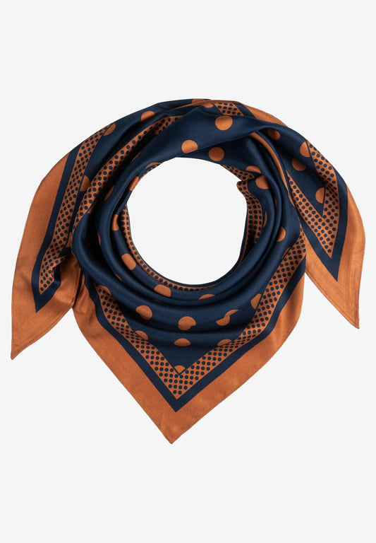 Printed Triangle Scarf, dot print scarf