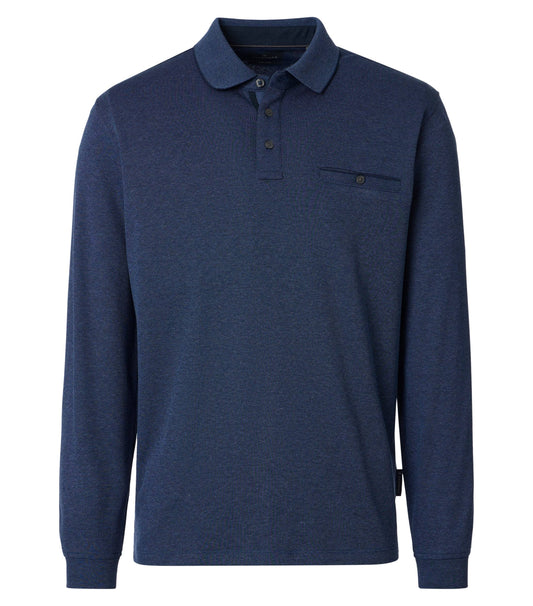 Polo-Shirt Langarm gestreift