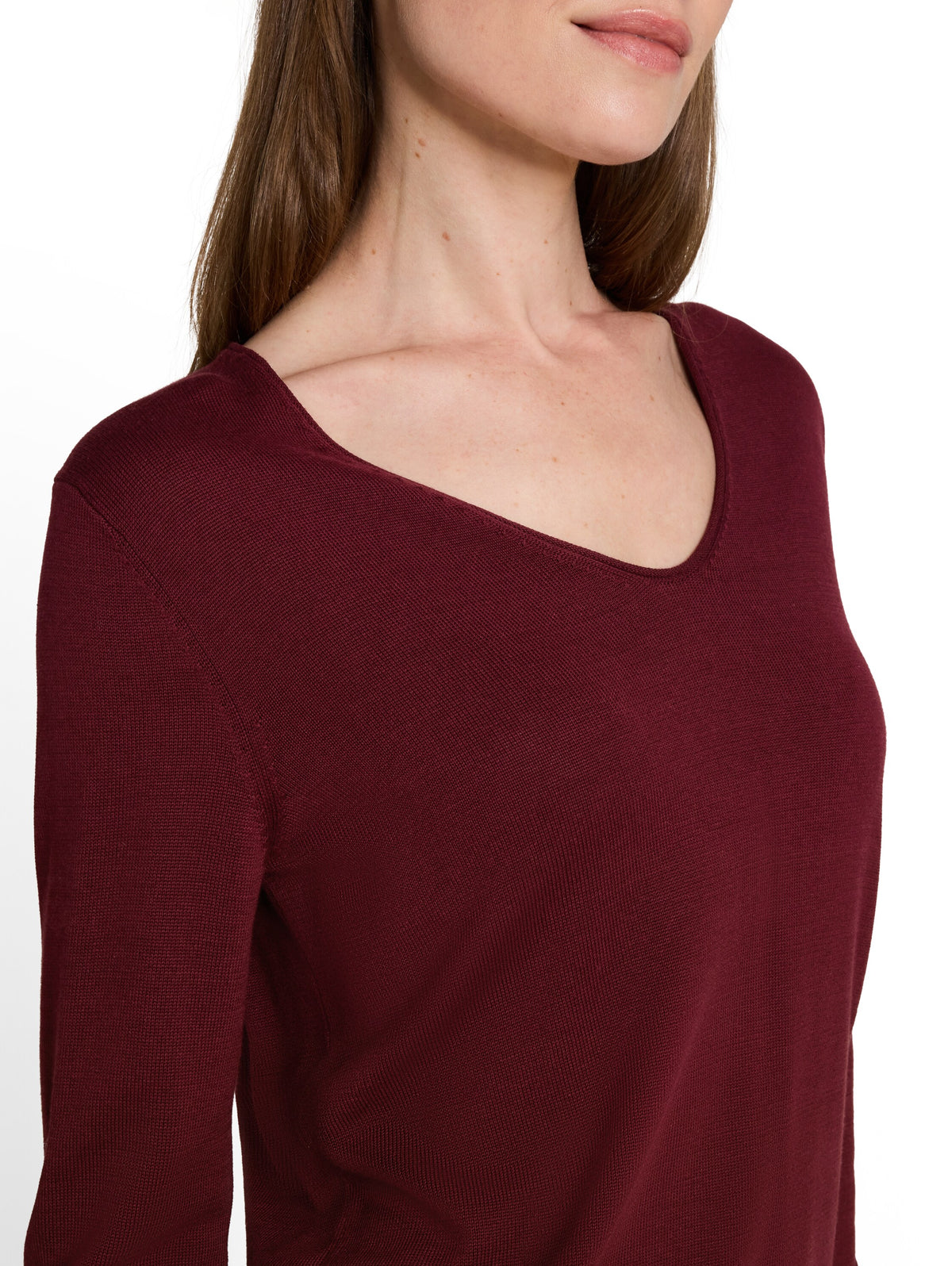 Strickpullover mit V-Ausschnitt