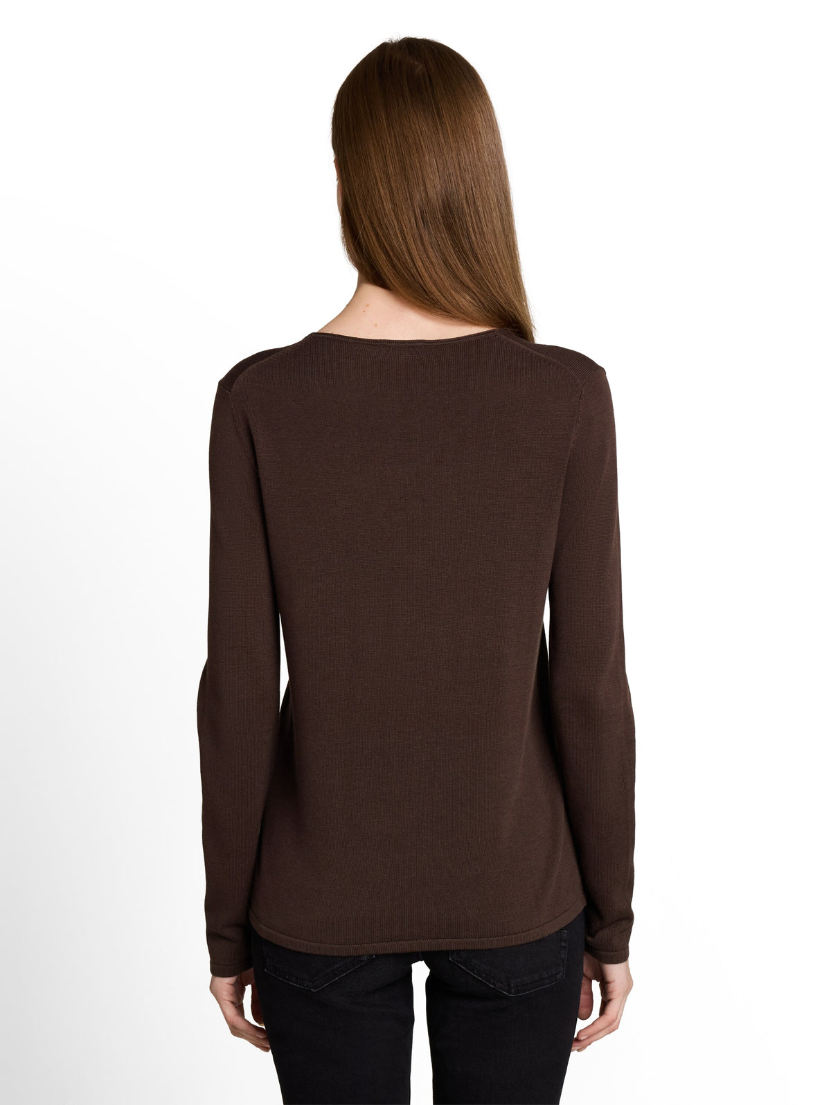 Strickpullover mit V-Ausschnitt