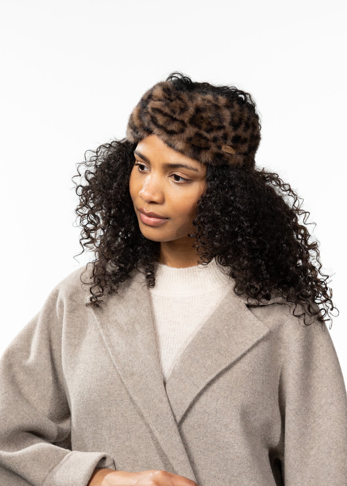 Breanne Headband, print brown