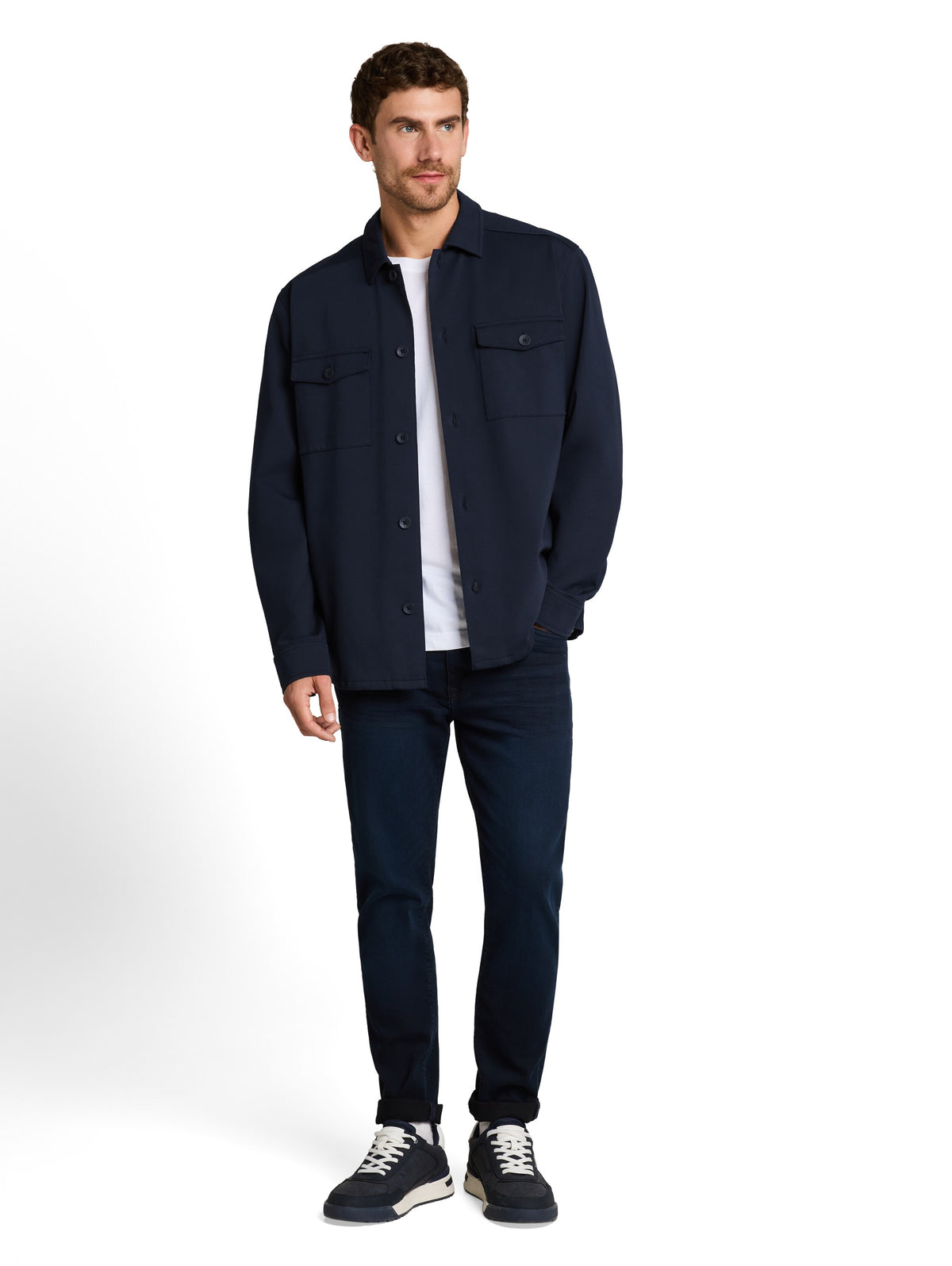 Sweat-Overshirt mit Taschen