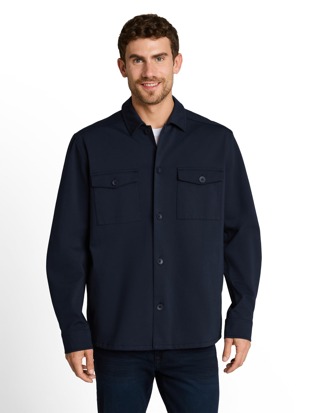 Sweat-Overshirt mit Taschen