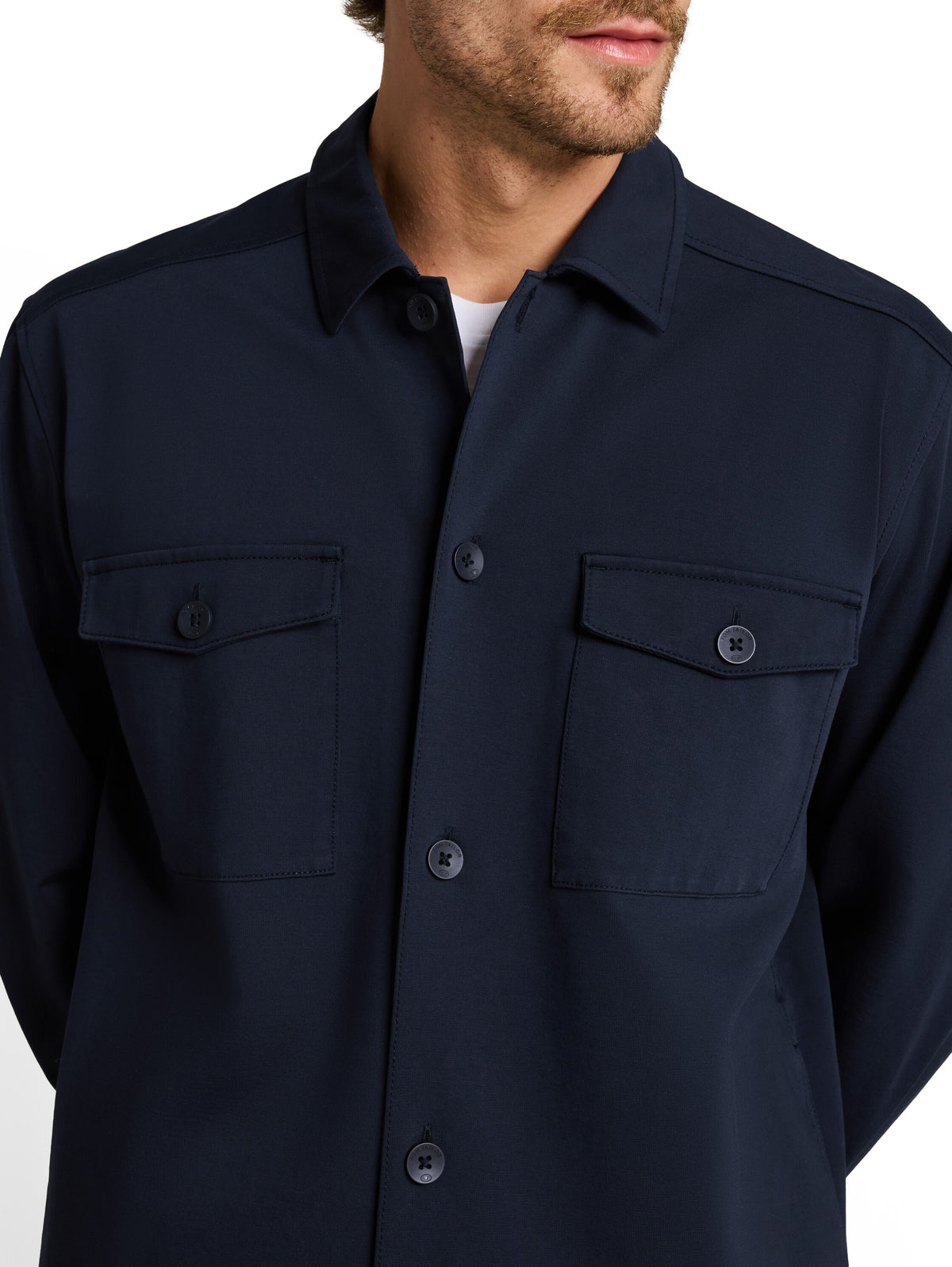 Sweat-Overshirt mit Taschen