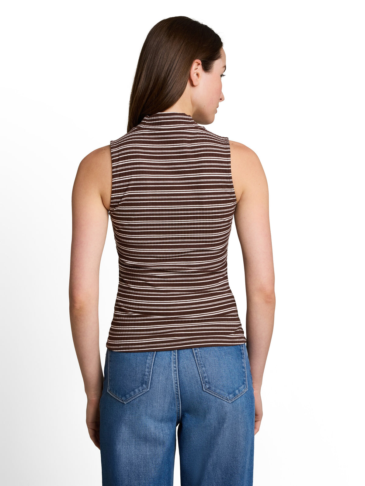 Slim Fit Top mit Stehkragen