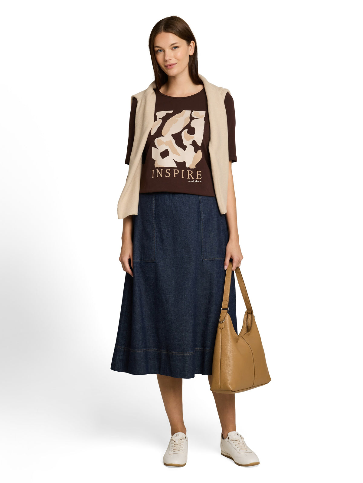 Slim Fit T-Shirt mit Print
