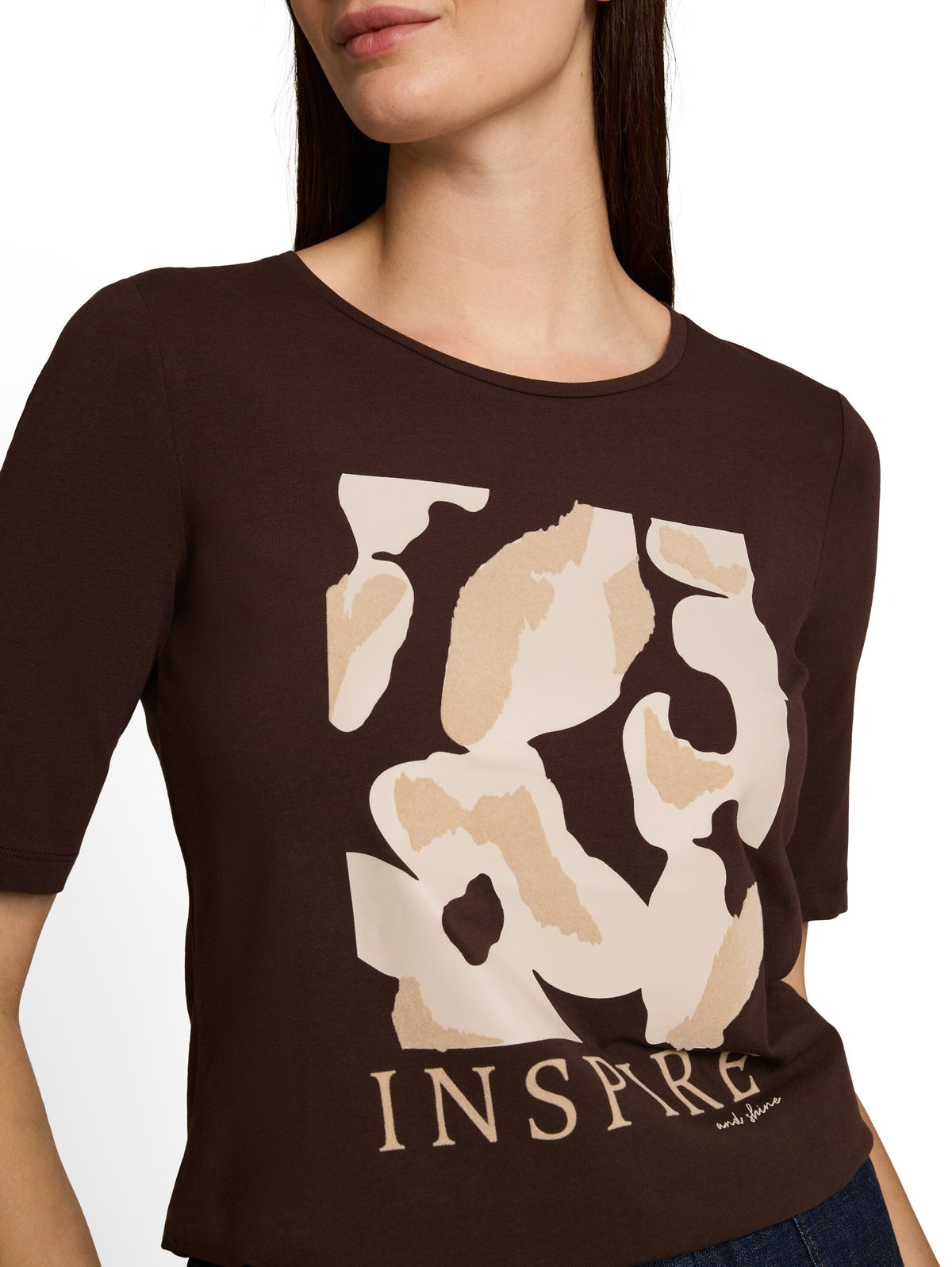 Slim Fit T-Shirt mit Print