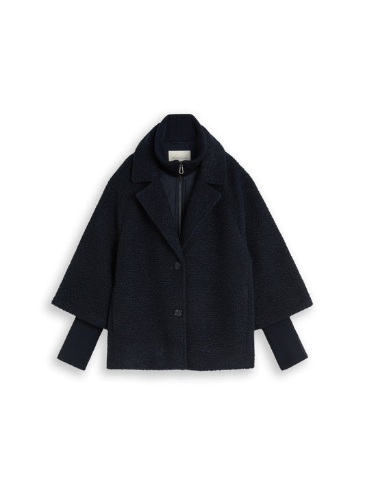 Cosy Cape Jacke im 2-in-1-Look