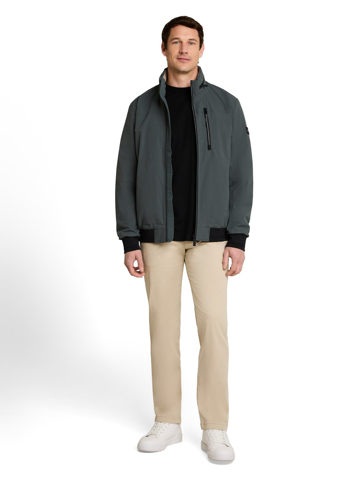 Blouson Jacke mit verstaubarer Kapuze