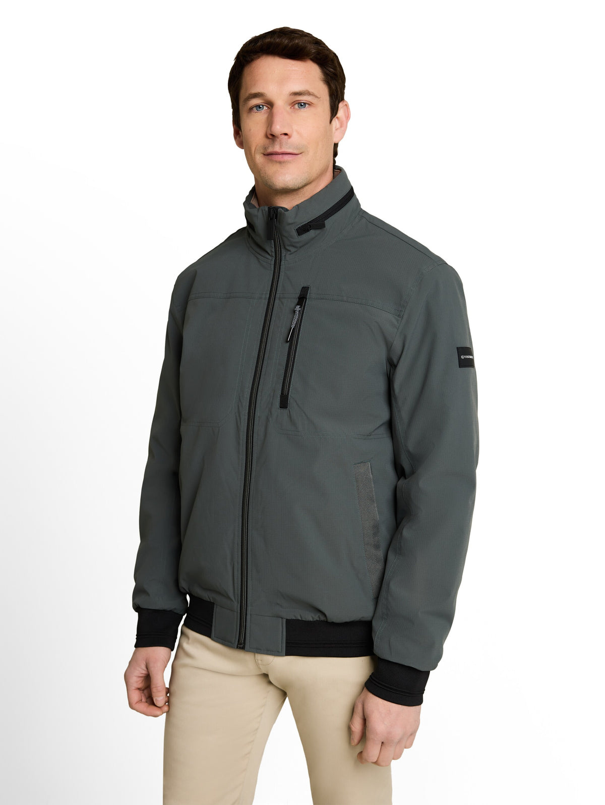 Blouson Jacke mit verstaubarer Kapuze