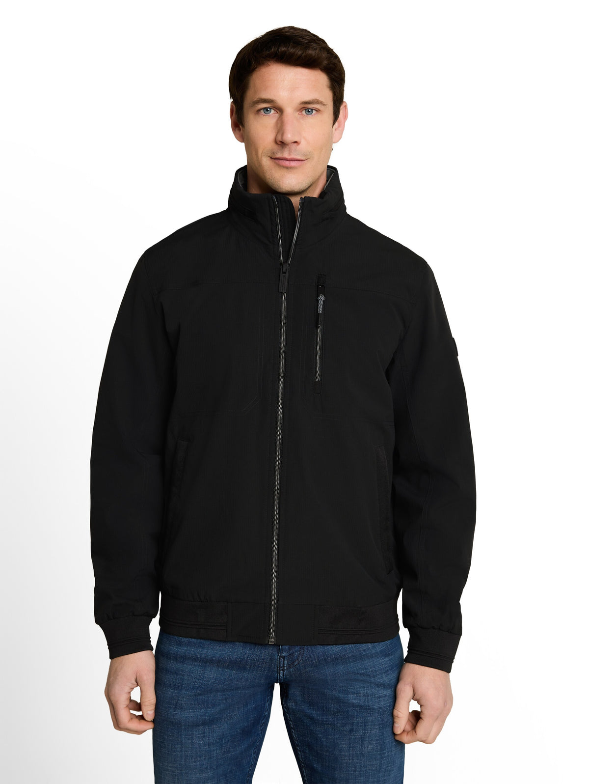 Blouson Jacke mit verstaubarer Kapuze