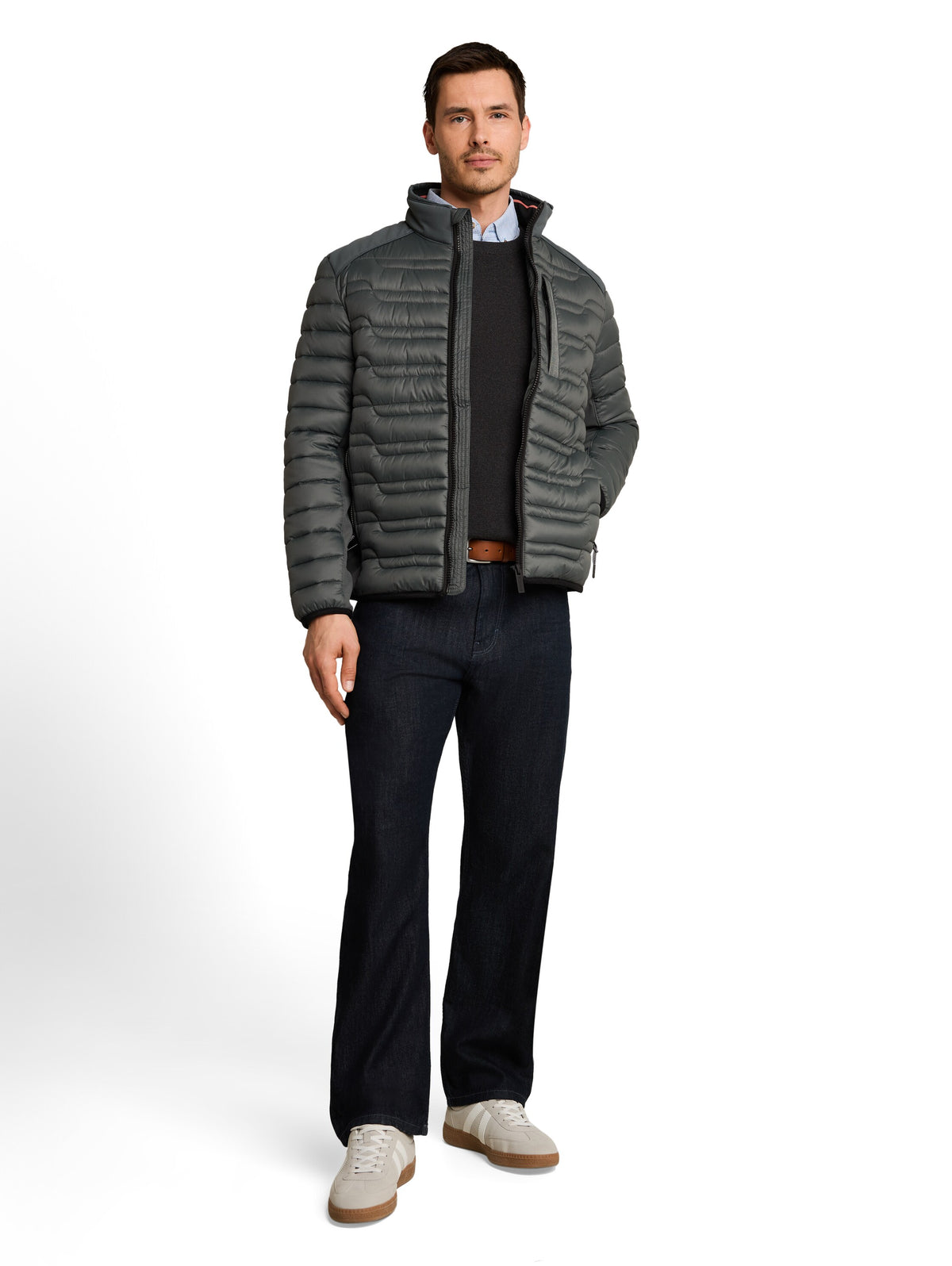 Lightweight Hybrid Steppjacke mit Stehkragen