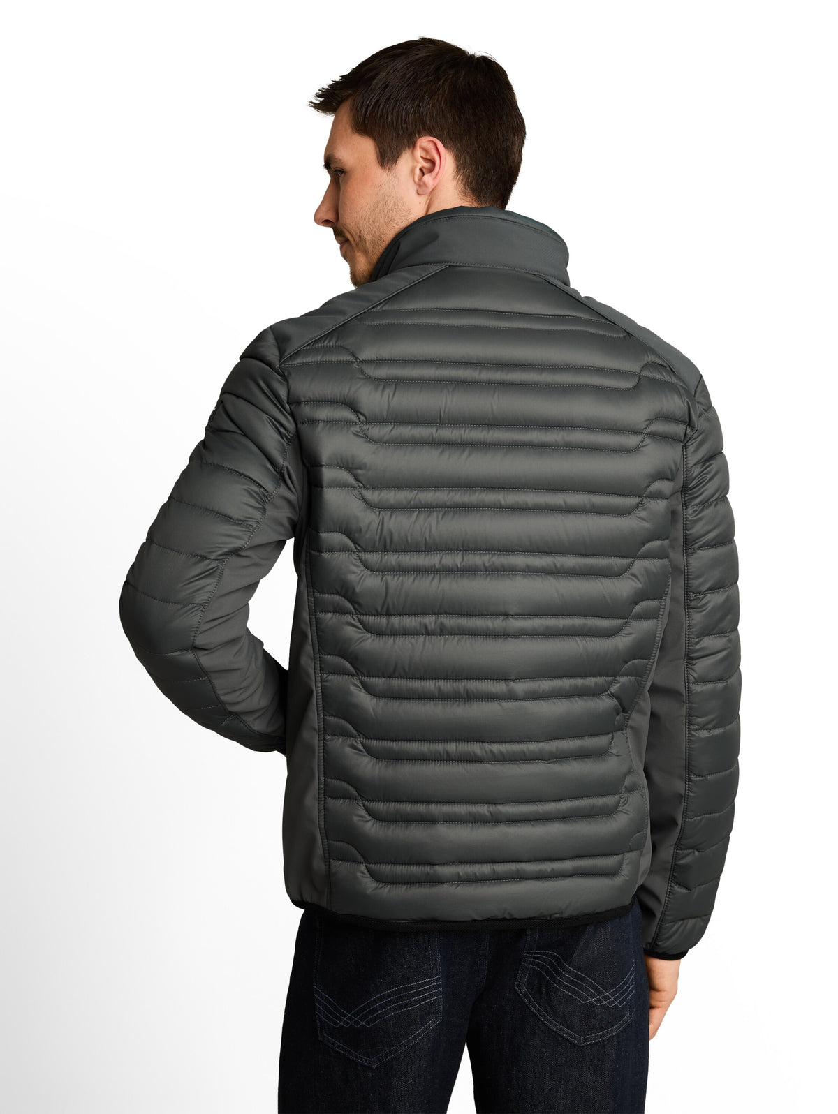 Lightweight Hybrid Steppjacke mit Stehkragen