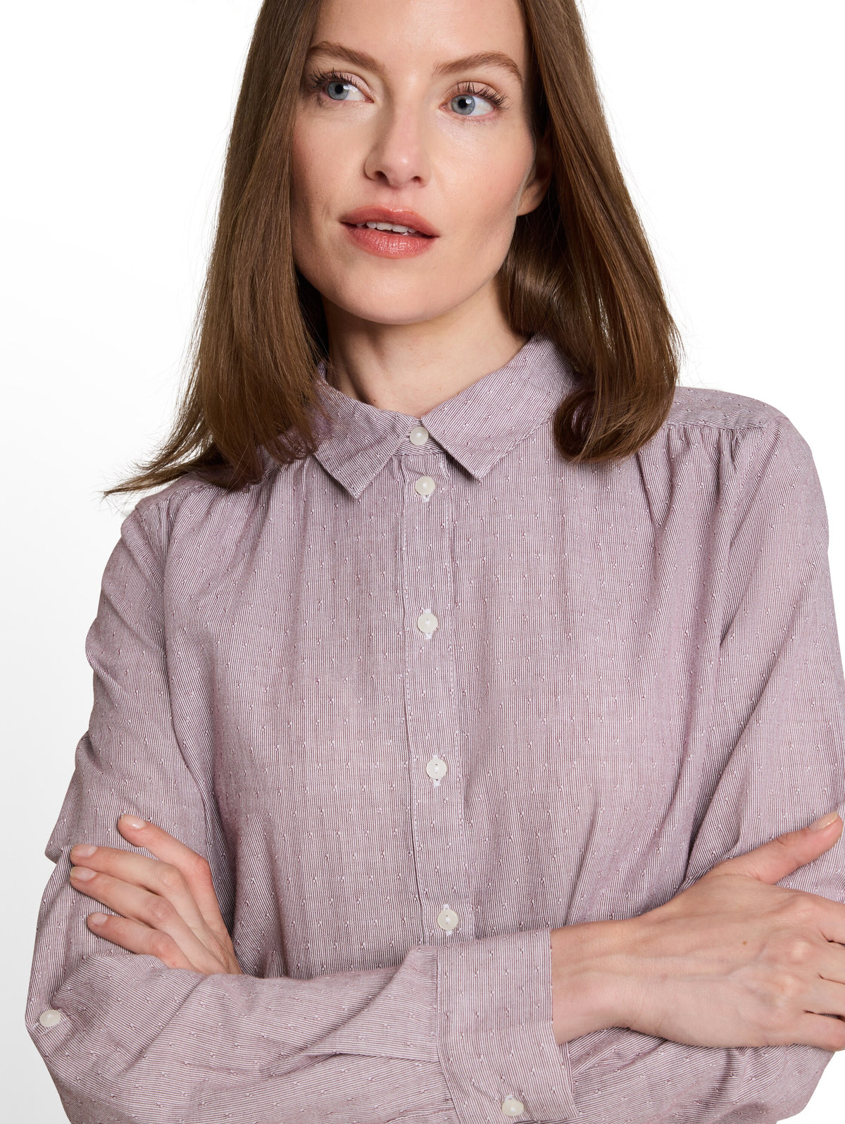 Hemdbluse mit Turn-up-Funktion