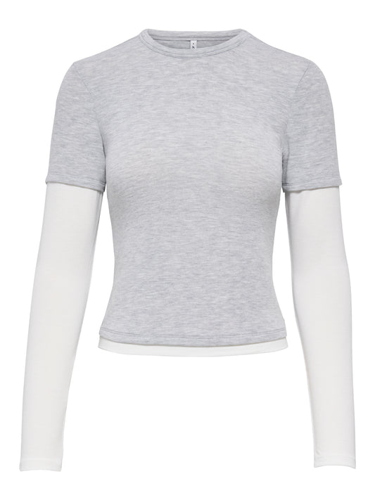 ONLDUBLA L/S DOUBLE TOP JRS