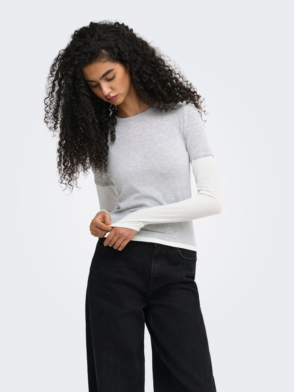 ONLDUBLA L/S DOUBLE TOP JRS