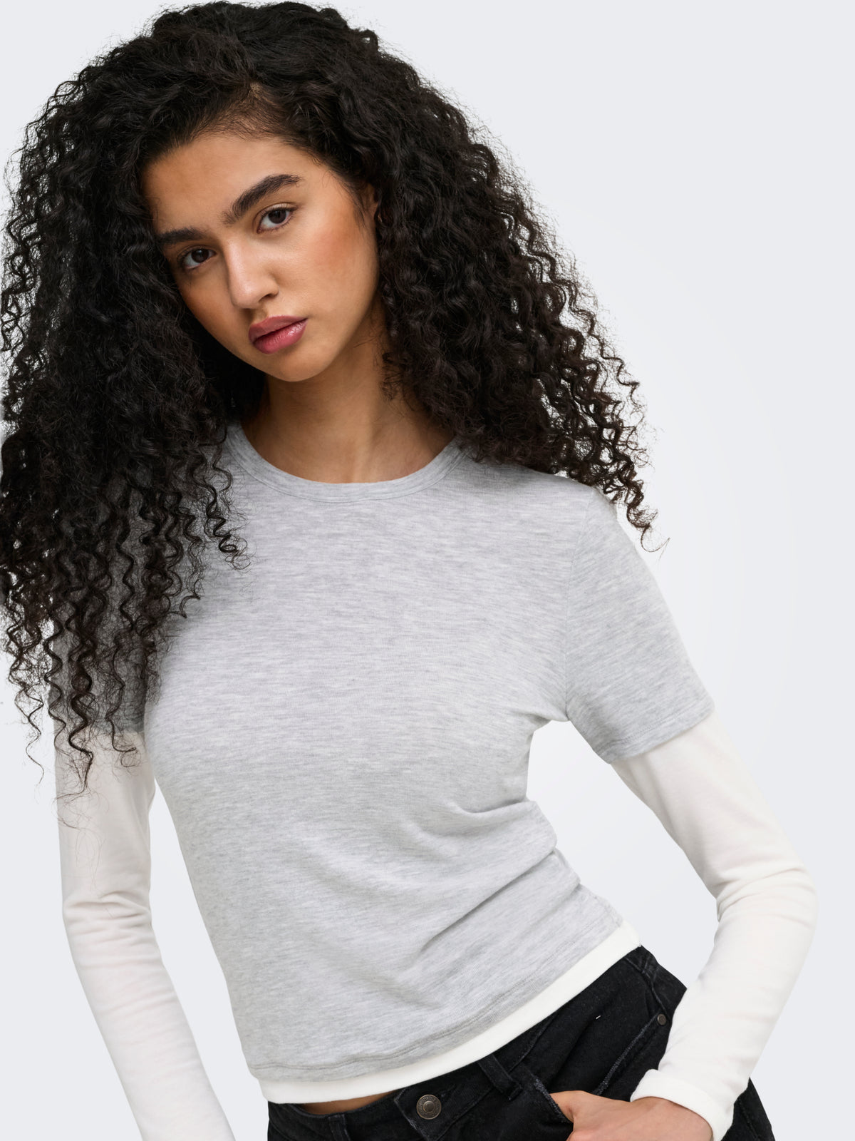 ONLDUBLA L/S DOUBLE TOP JRS