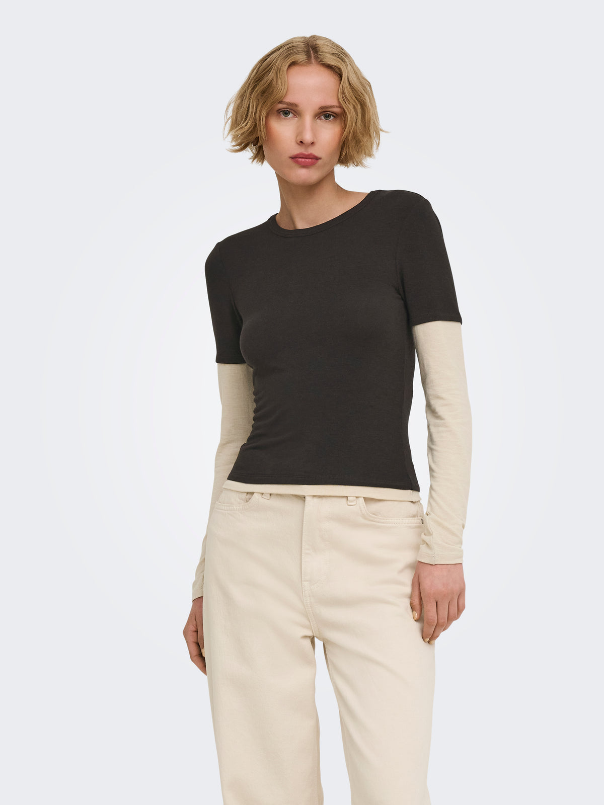 ONLDUBLA L/S DOUBLE TOP JRS