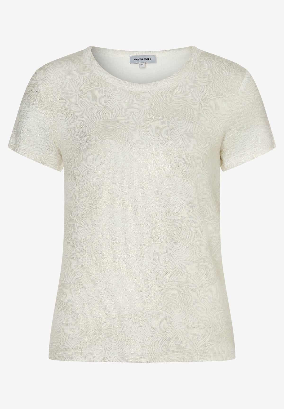 T-Shirt mit Glanzbelag