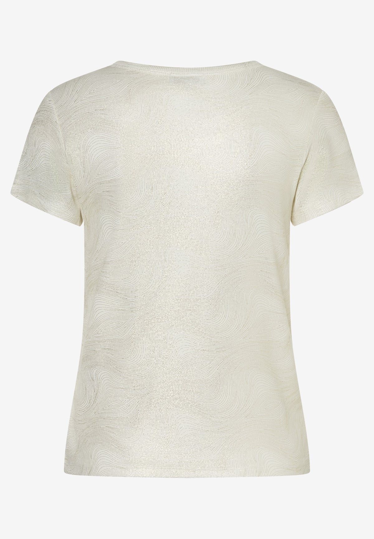 T-Shirt mit Glanzbelag