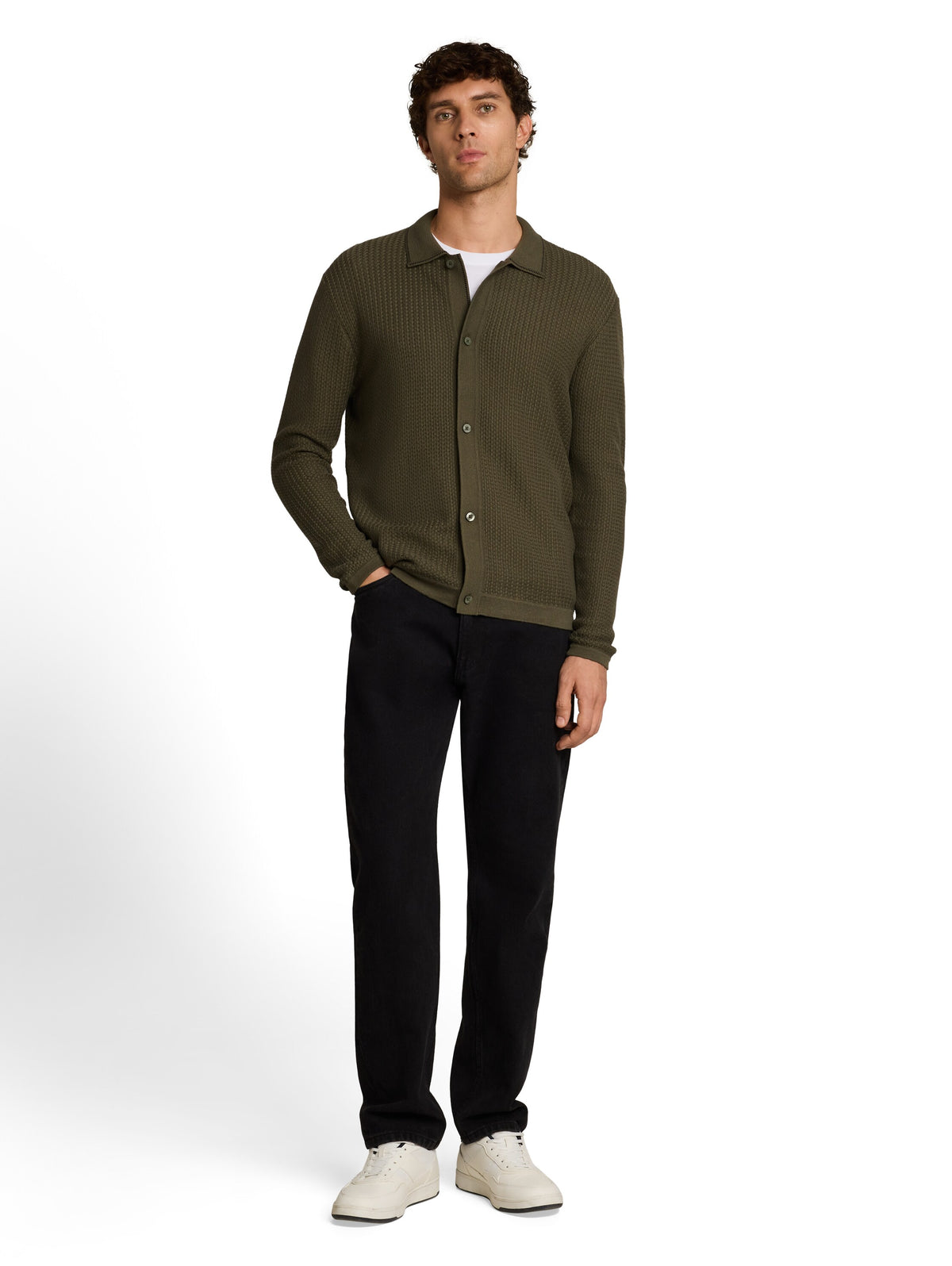 Relaxed Fit Strickjacke