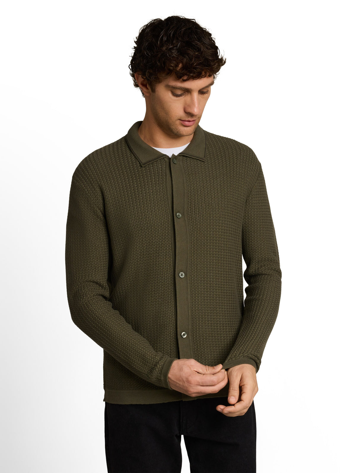 Relaxed Fit Strickjacke
