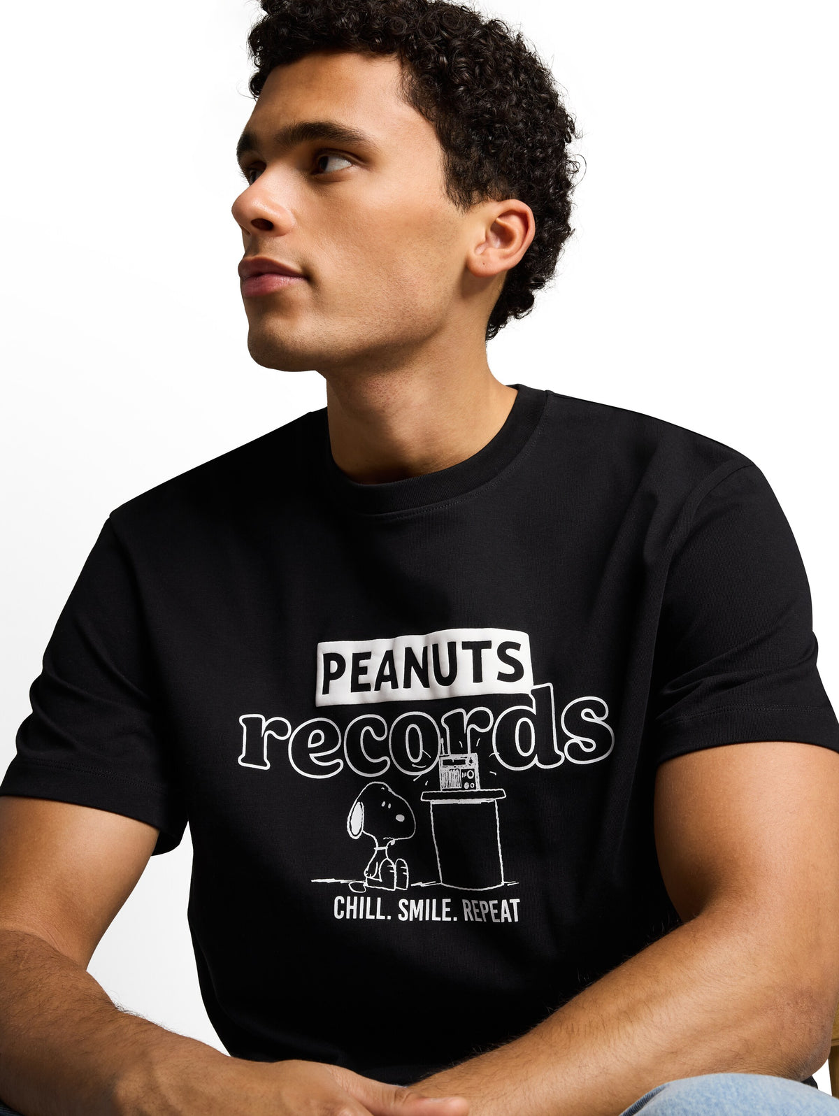 Relaxed Fit T-Shirt mit Snoopy-Print
