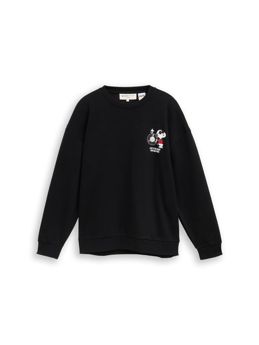 Relaxed Fit Sweatshirt mit Snoopy-Rückenprint