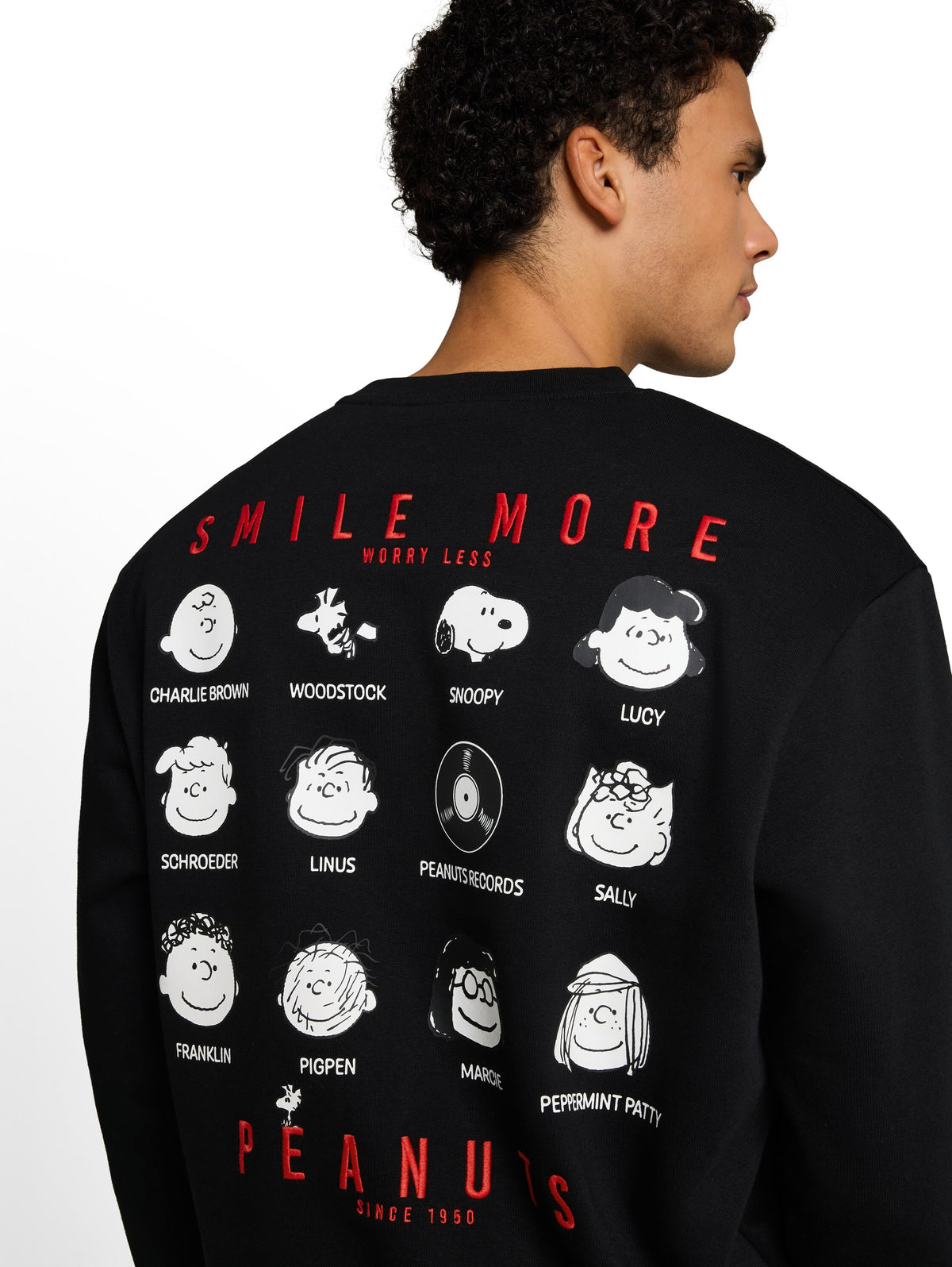 Relaxed Fit Sweatshirt mit Snoopy-Rückenprint
