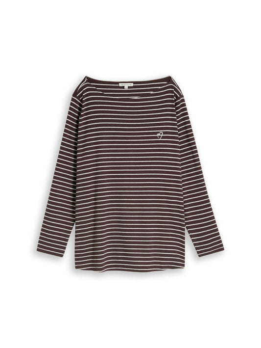 Plus Size - Langarmshirt mit Streifenmuster