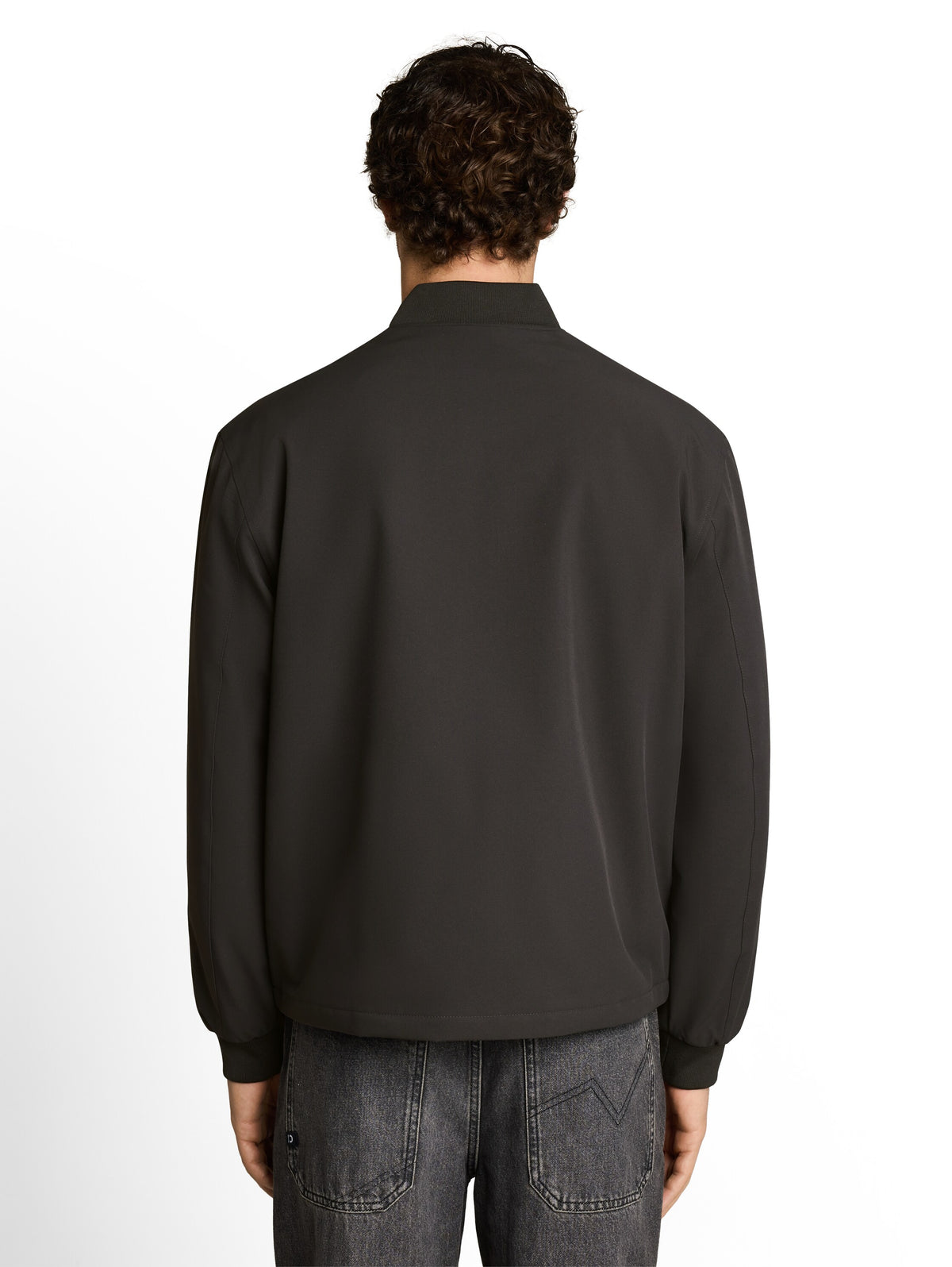 Blouson Jacke mit Logo-Stickerei