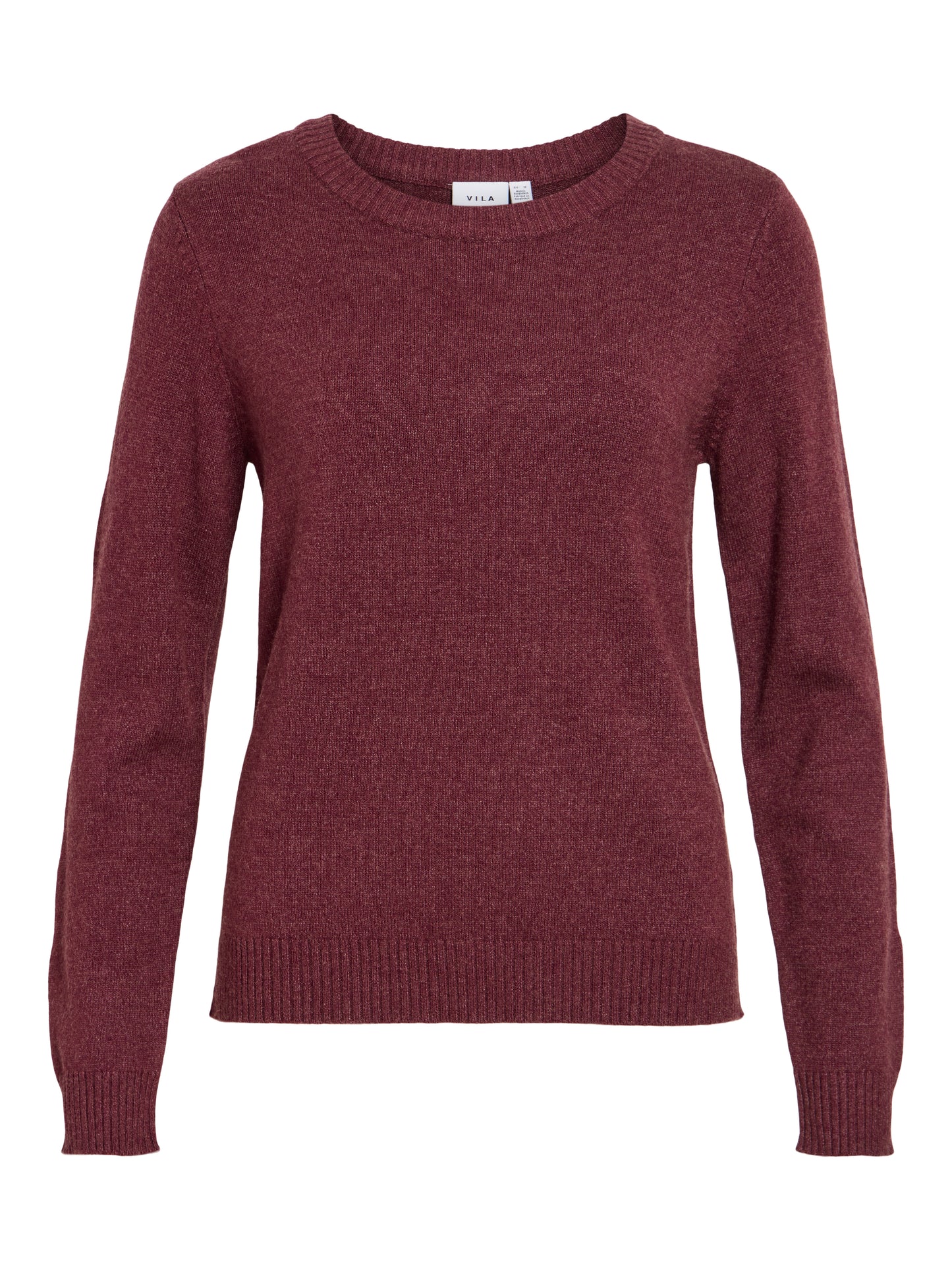 VIRIL O-NECK L/S  KNIT TOP - NOOS