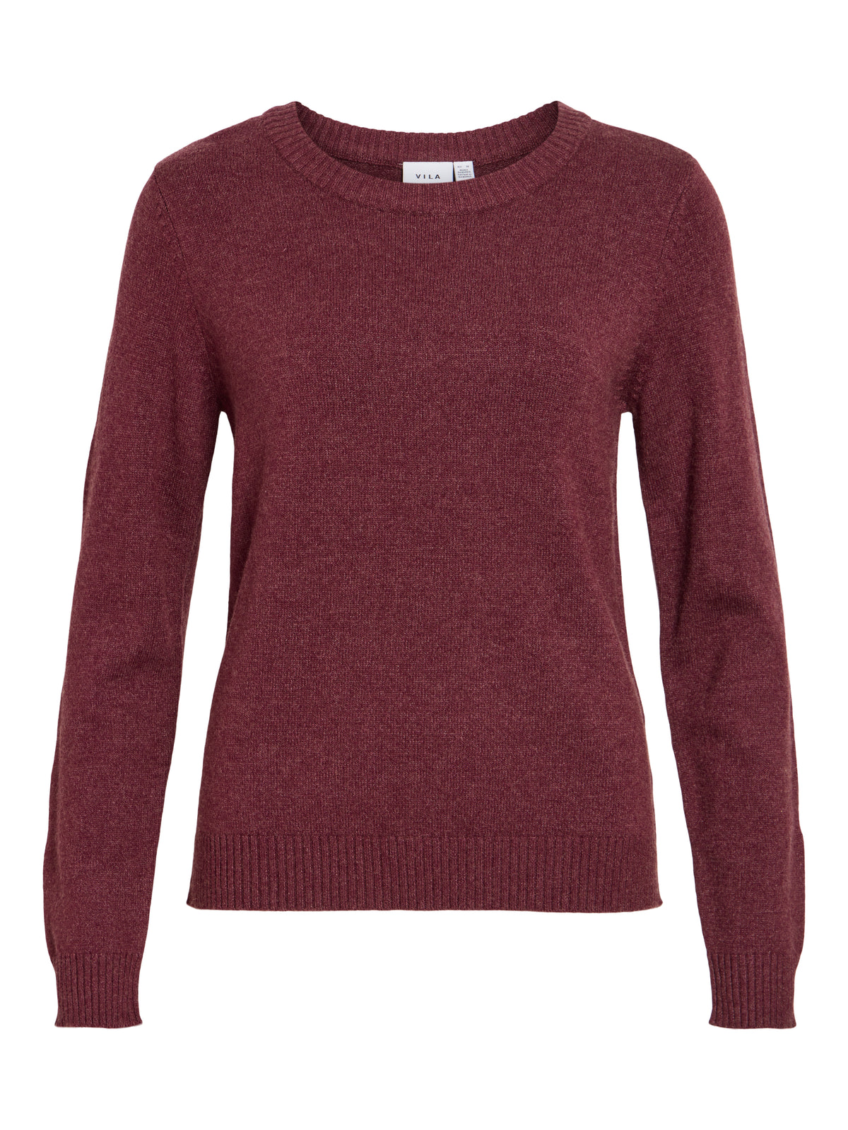 VIRIL O-NECK L/S  KNIT TOP - NOOS
