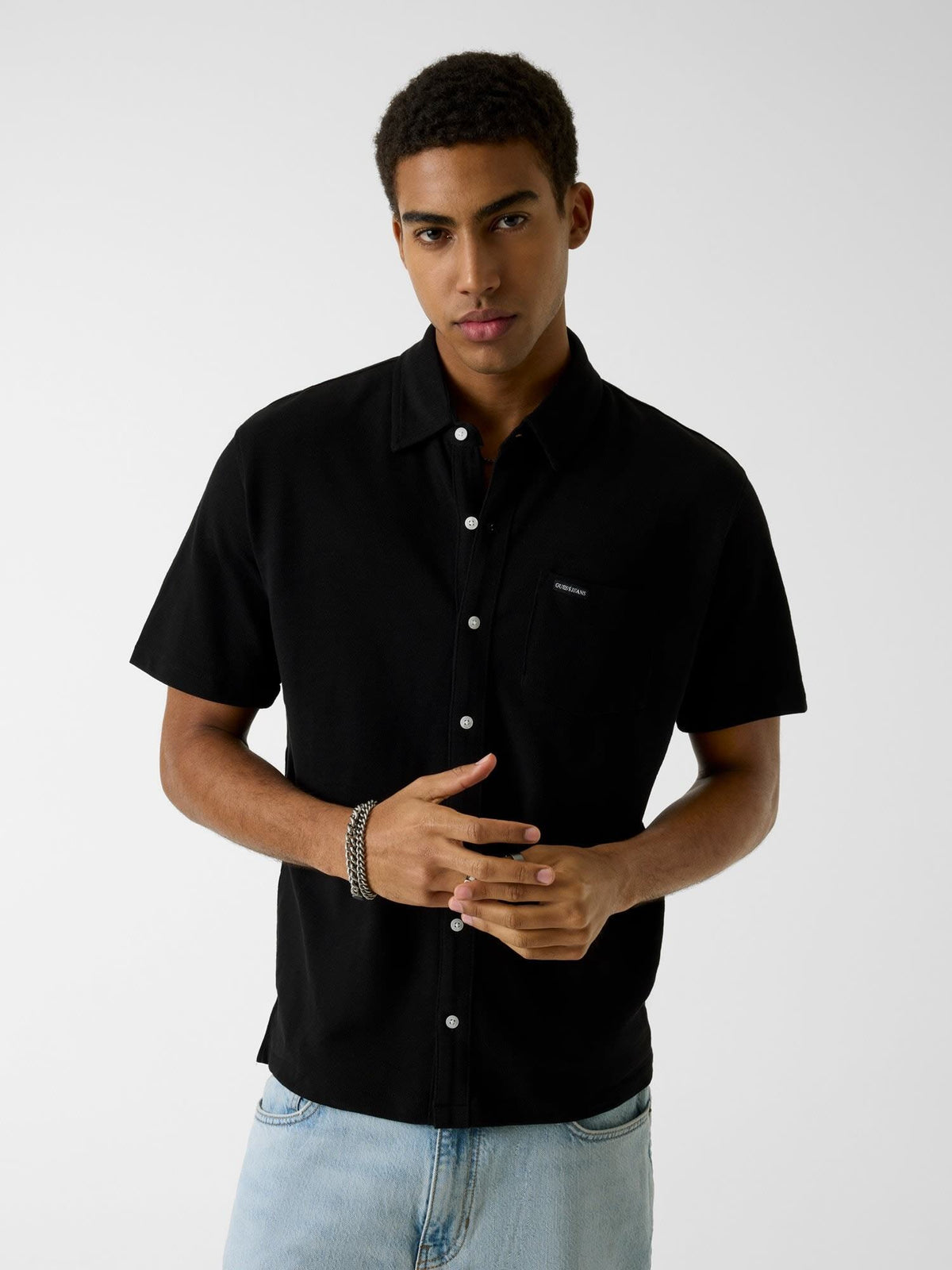 GJ REG FIT SLUB PIQUE SS SHIRT