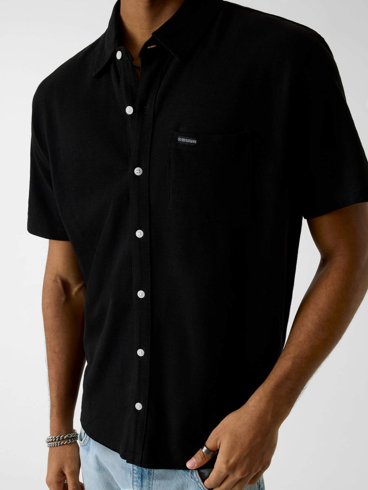GJ REG FIT SLUB PIQUE SS SHIRT