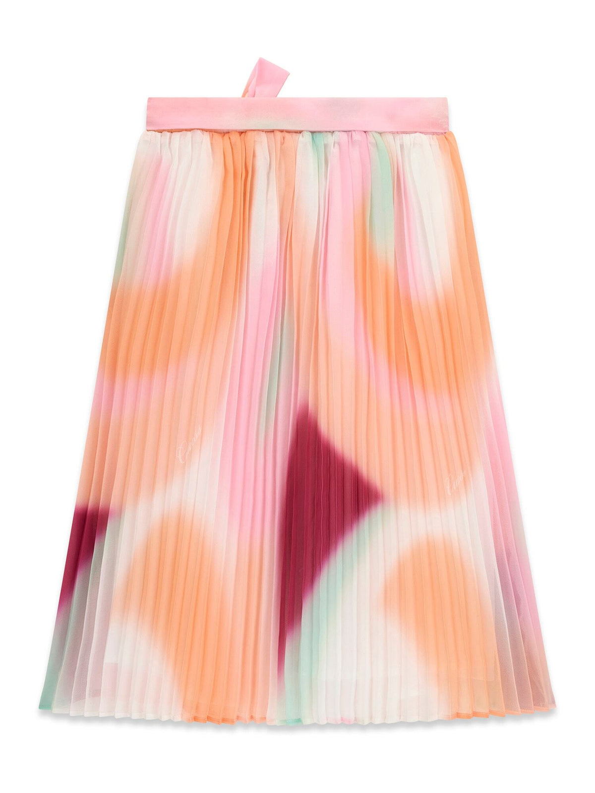 CHIFFON PLEATED WRAP SKIRT