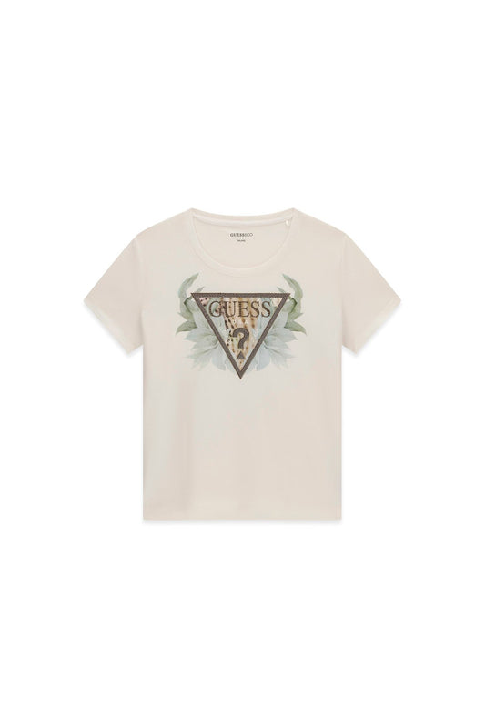 SS CN FLOWER TRIANGLE TEE