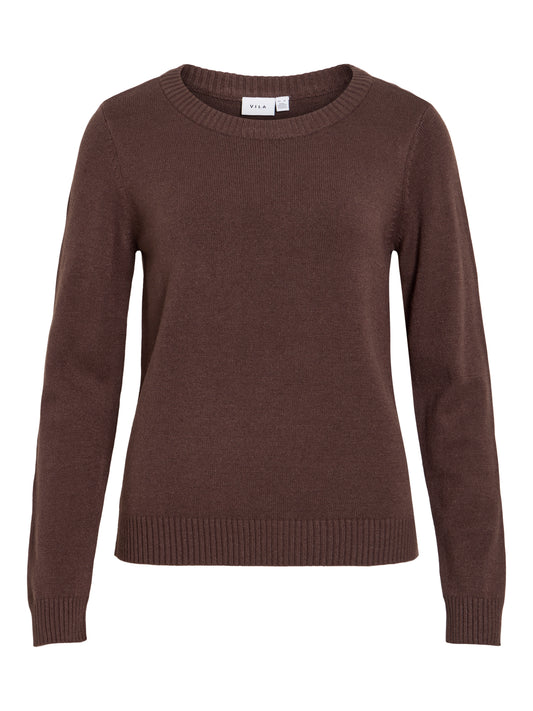 VIRIL O-NECK L/S  KNIT TOP - NOOS