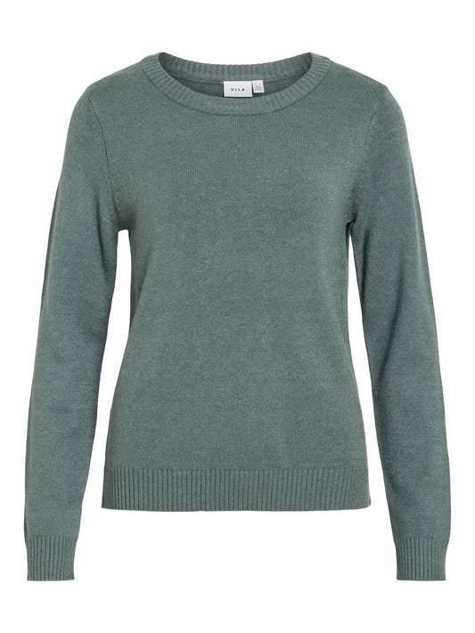 VIRIL O-NECK L/S  KNIT TOP - NOOS