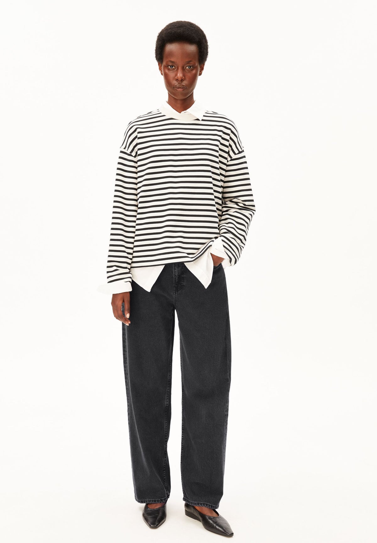 FRANKAA MAARLEN STRIPE SWEAT