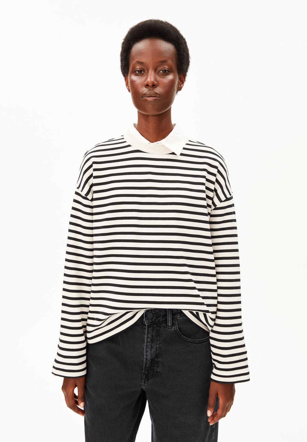 FRANKAA MAARLEN STRIPE SWEAT