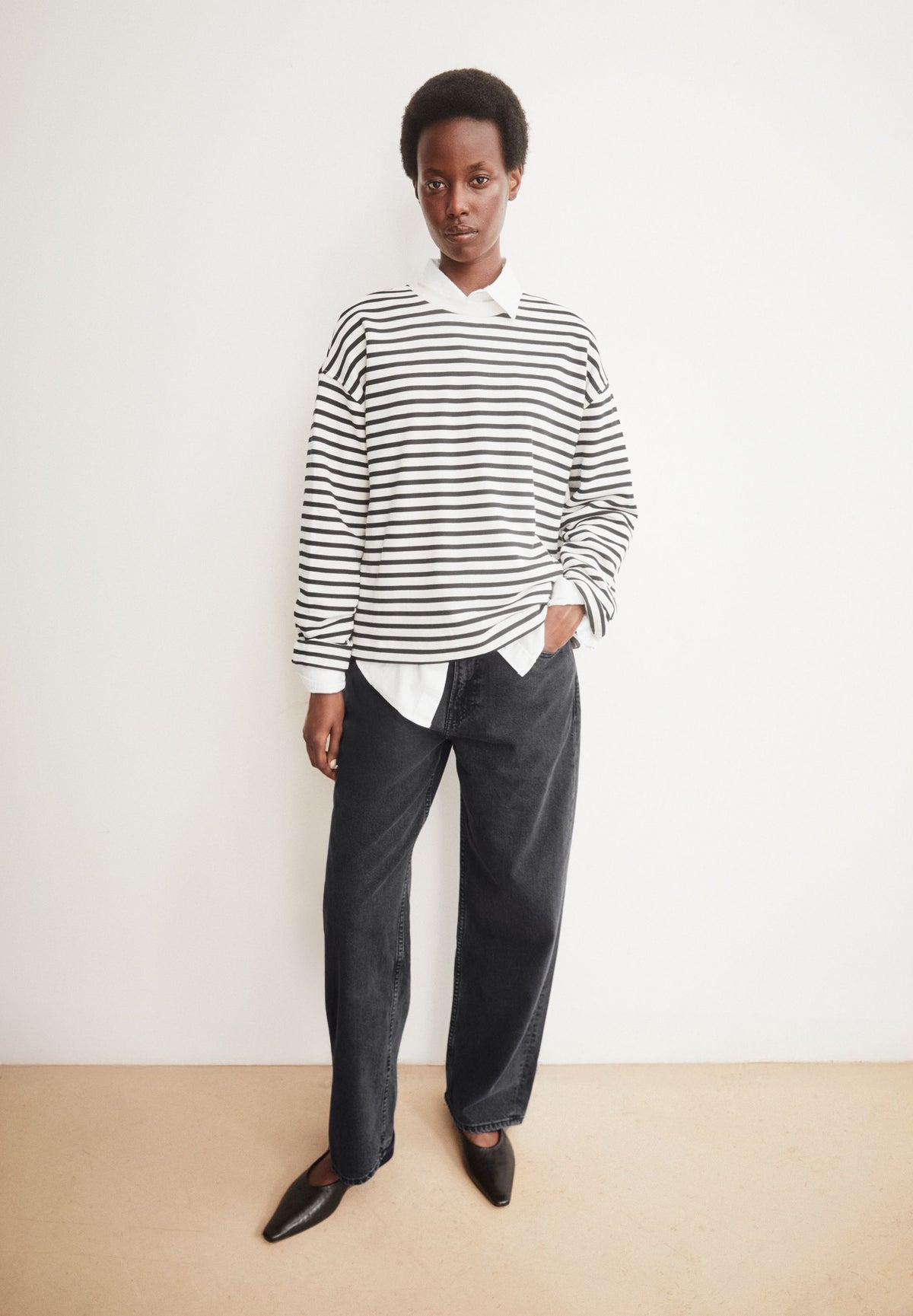 FRANKAA MAARLEN STRIPE SWEAT
