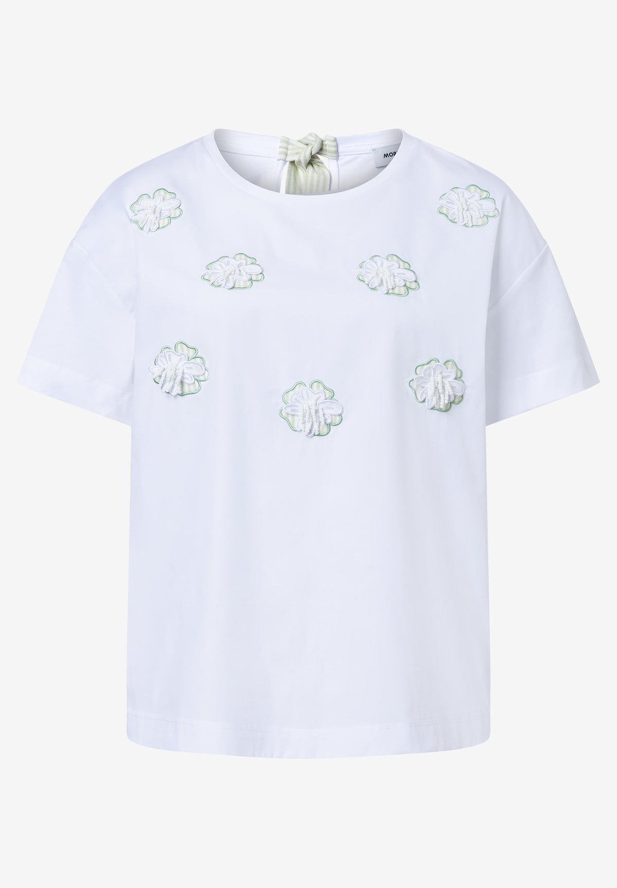 T-Shirt mit Blüten-Applikation